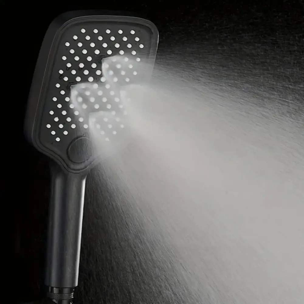 

Прямоугольная большая панель, насадка для душа под давлением, ручная 3-режимная насадка для душа в ванной комнате, прочный набор для тропического душа для проживания в семье