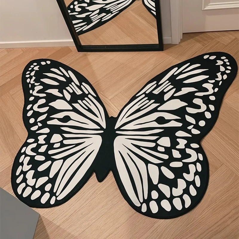 

Irregular Shape Creative Butterfly Pattern Bedroom Rugs Retro Abstract Living Room Carpet Home Decor Sofa Coffee Table Mat Ковер
