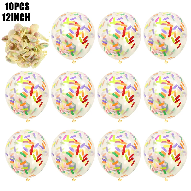 Balões De Látex Confetti para Decoração De Festa, Balões De Hélio Transparente, Clear Glitter, Casamento, Baby Shower, Aniversário, 10 PCs, 20 PCs, 12in