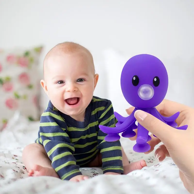 Squeeze Toys For Kids Octopus Cartoon Blowing Bubble Squeeze Toy Relief Toy Accessory Silicone Mini Squeeze Toy For Adult Women