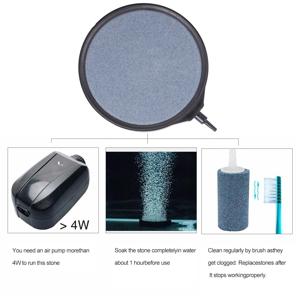 

Creative Ceramic Aerator Oxygen Bubble Stone for Aquarium Fish Tank Decor Long Lasting Safe Practical Pet Supplies
