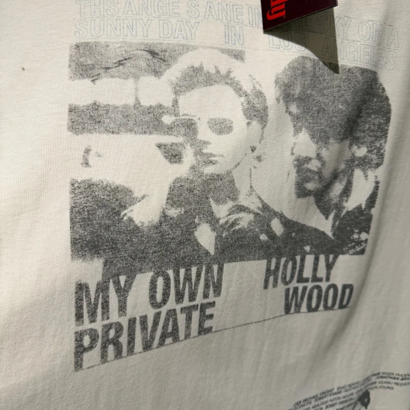Paly 26fw Discreet Angelic Portrait Retro Print Washed Decayed Summer High-end Men's Women's