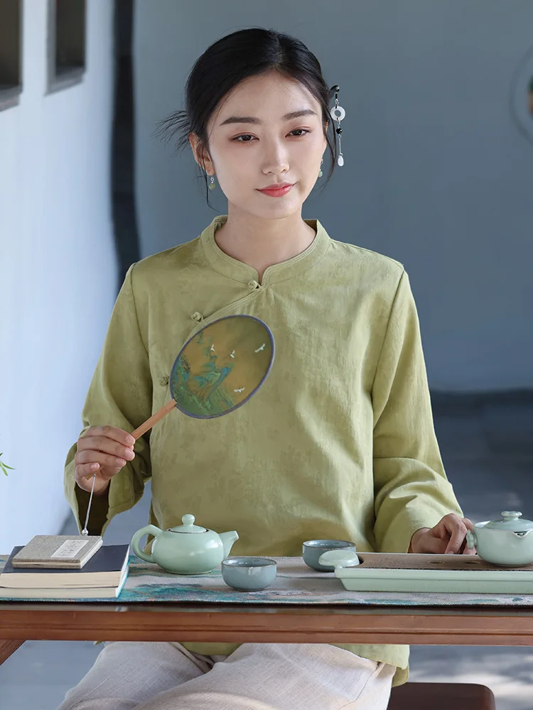 

Ранняя осень, женская реформация Cha Fu, новый китайский Sle, художественный дзен-Дух, ранняя осень, новый китайский женский S...