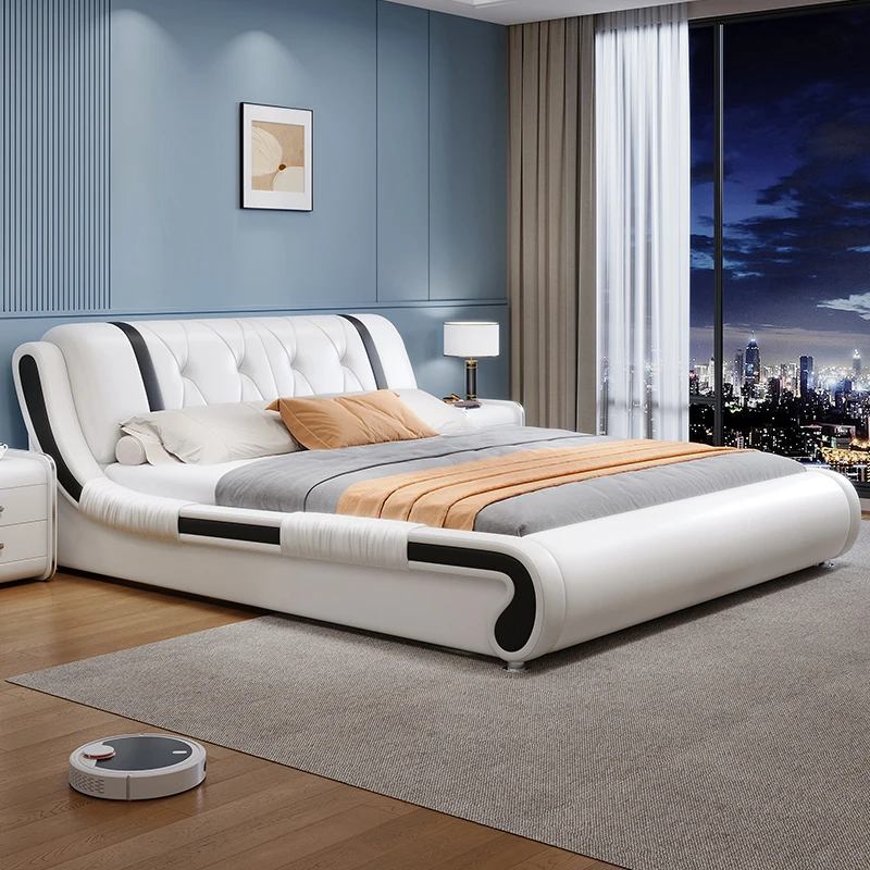Rainha cama moderna quarto duplo castelo design beleza simples cama europeia portátil princesa dormir beliche móveis exclusivos