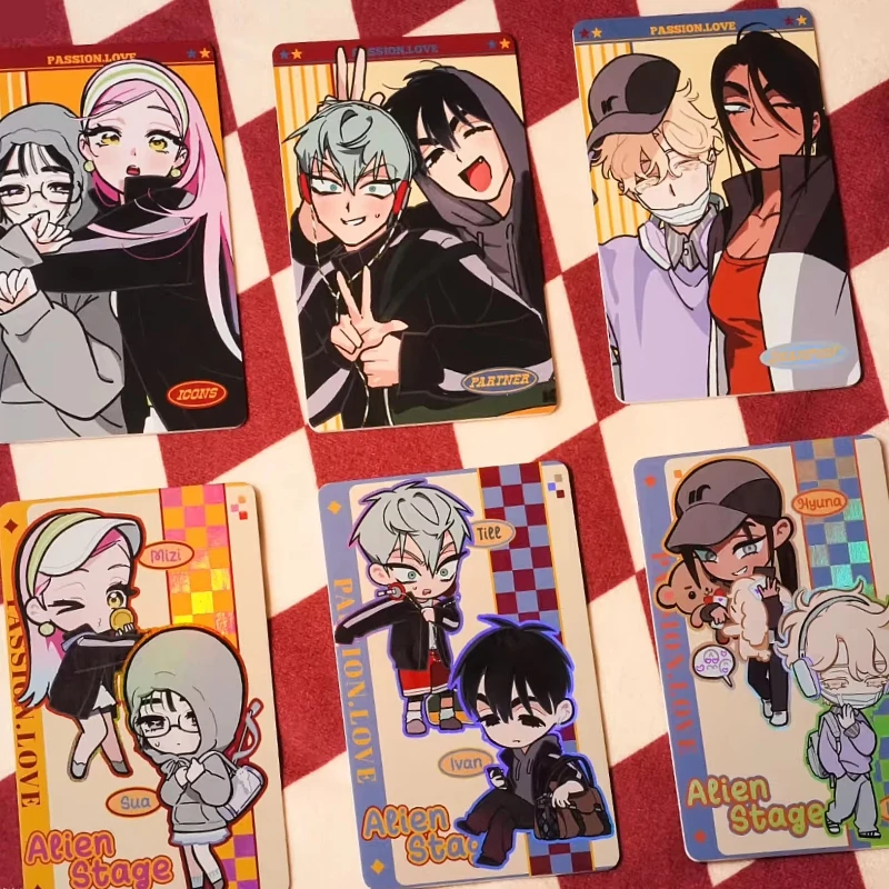 

Genuine spot alien stage Chengdu cp Flash Alien Stage Sport passionlove small card for Collectible stickers fan memorabilia gift