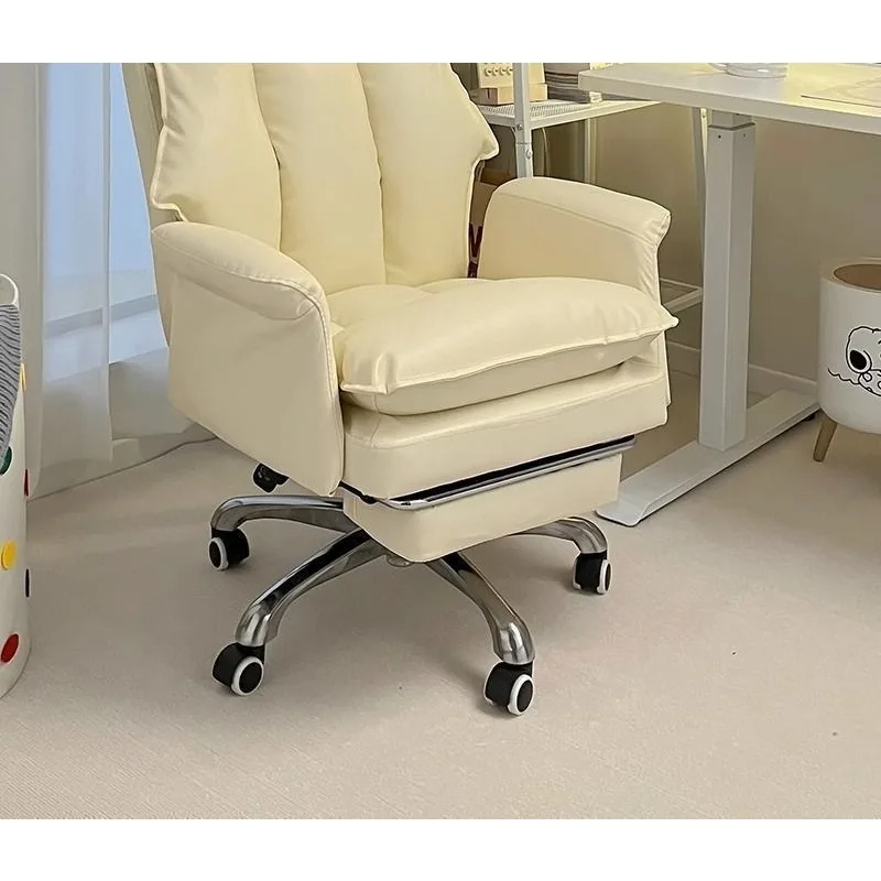 Weicher, großer und hoher Bürostuhl, 200 Pfund, PU-Leder, Chefbürostuhl mit Fußstütze, Computerstuhl, Heimbüroschreibtischstühle