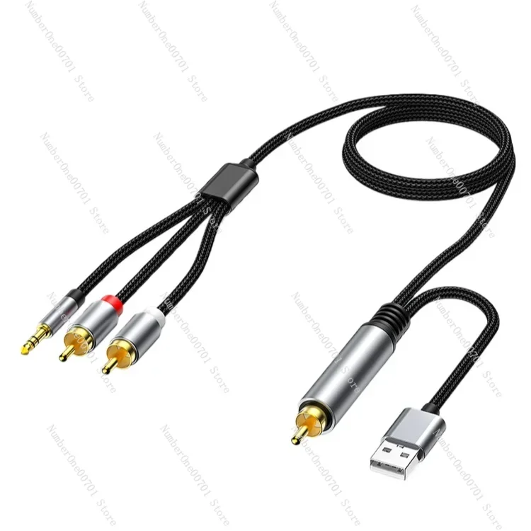 

Analog Signal SPDIF to 3.5 Audio One Divided into Two Twin Lotus Colored Thread RF Output Applicable to Old TV Audio