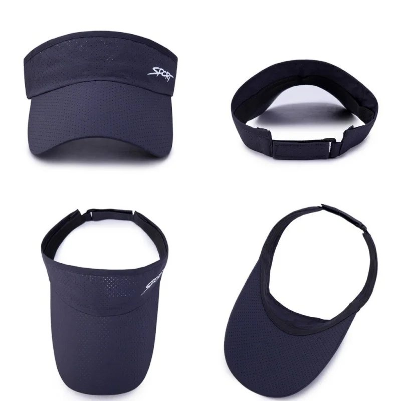 Summer An-ti UV SPORT Printed Tennis Sunhat Adjustable Top Empty Sun Protection Hat Visors Quick Dry Running Golf Baseball Caps view 6