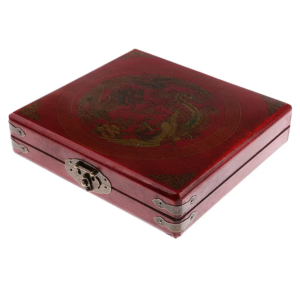 مجموعة الشطرنج الخشبية الرجعية لعبة الشطرنج الجنود الصينيين الترفيهية العائلية #5