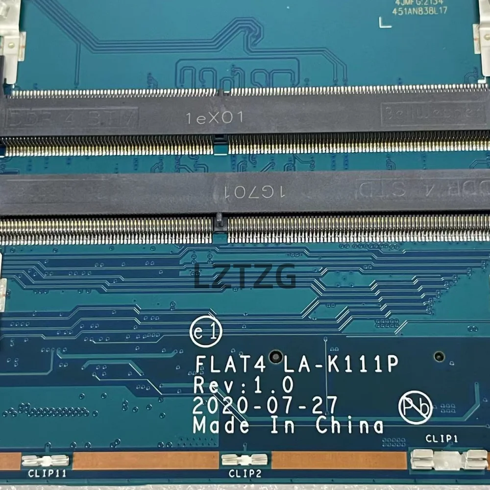 LA-K111P For Lenovo E41-55 Laptop Motherboard With AMD CPU 3045/3050U R5 100% Test OK