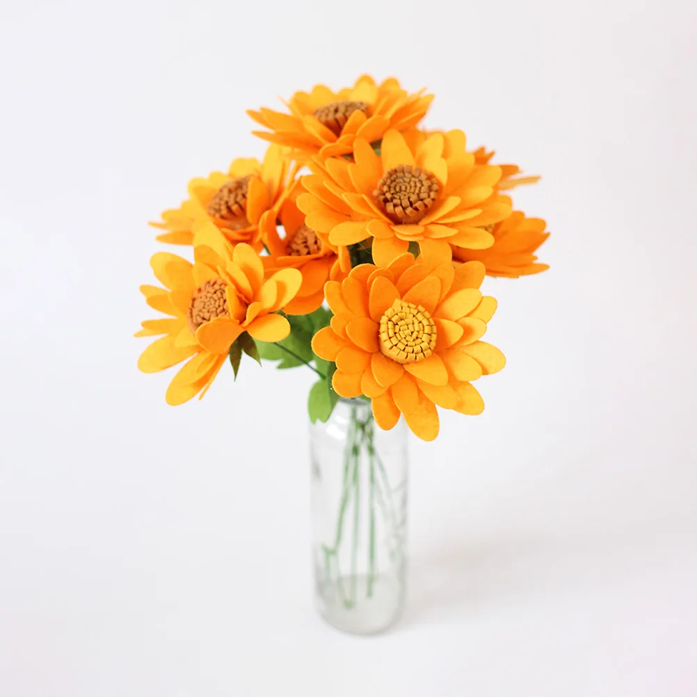

7pcs Non-woven Bouquet Decorations Felt Handwork Material DIY Bags Cloth Craft Soft Durabl Garland Wreaths Gifts Needle Felting