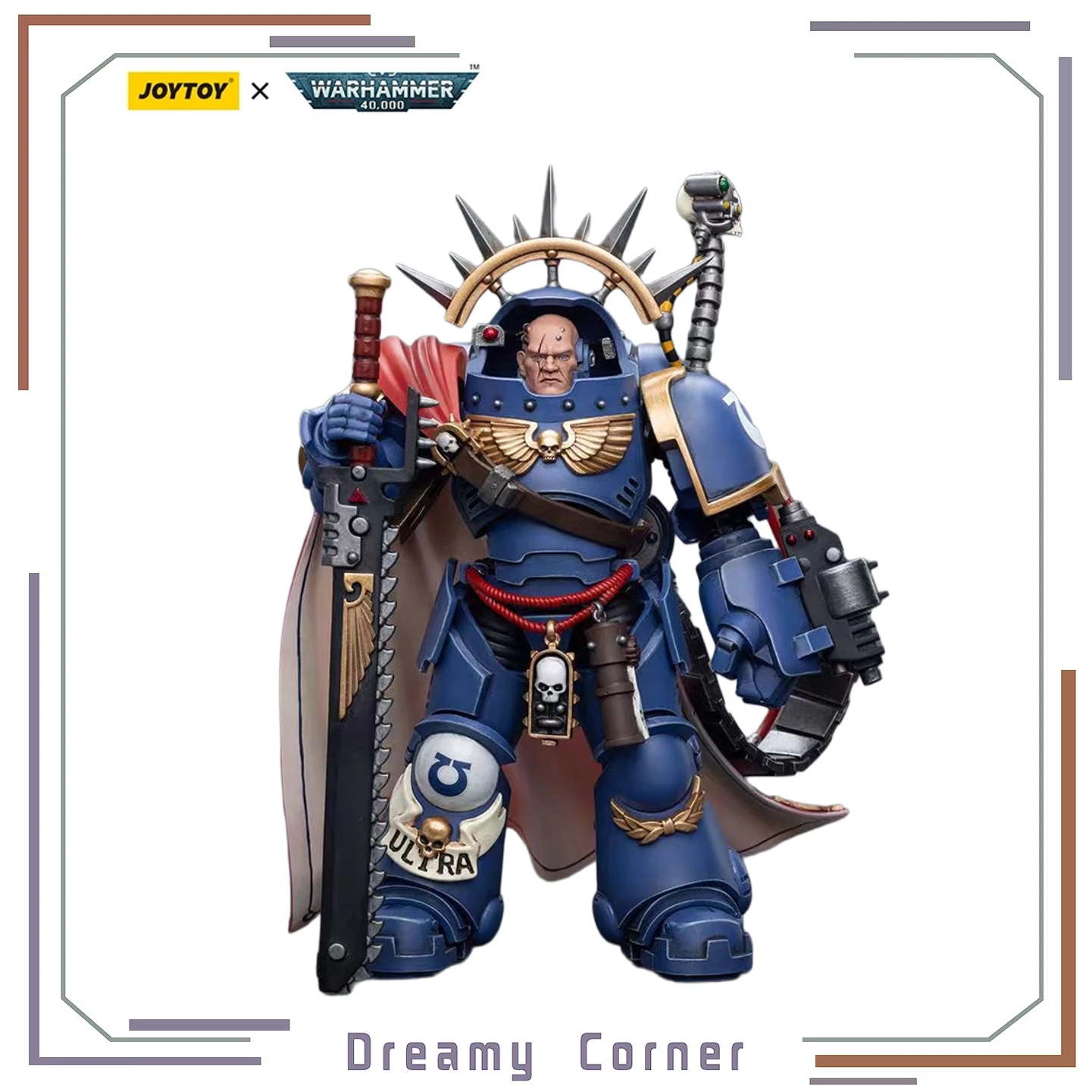 

【In Stock 】JOYTOY Warhammer 40K Ultramarines Captain in Gravis Armour 1/18 Action Figures Collection Toys Ornaments