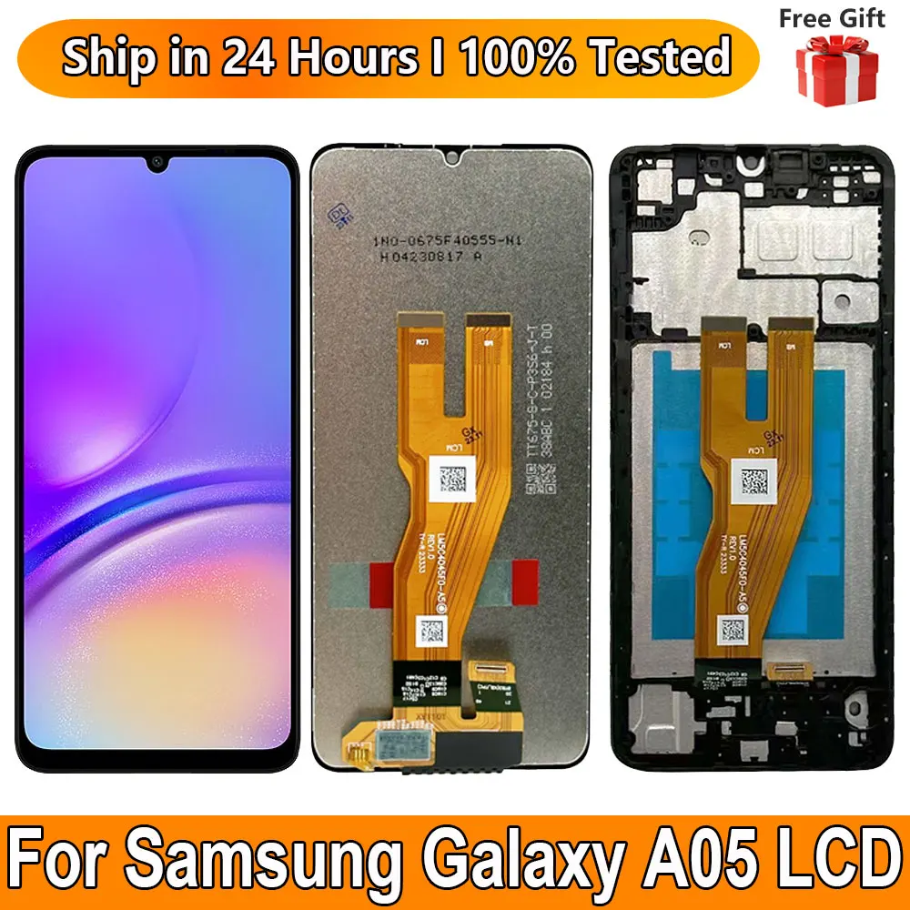 

6.7“ New For Samsung Galaxy A05 LCD Display Digiziter Assembly For Samsung Galaxy A05 A055 A055M A055F Screen Replacement