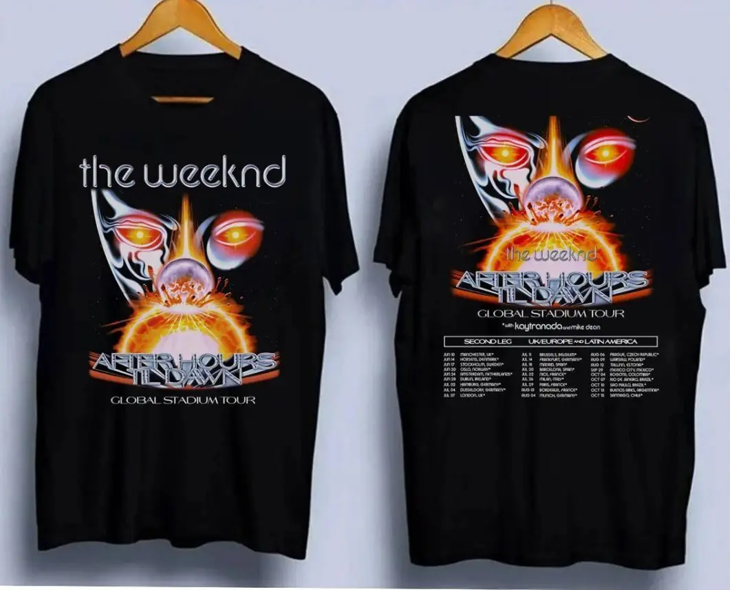 The After Hours Til Dawn 2023 Tour T Shirt, After Hours Tour Concert Shirt 2Side