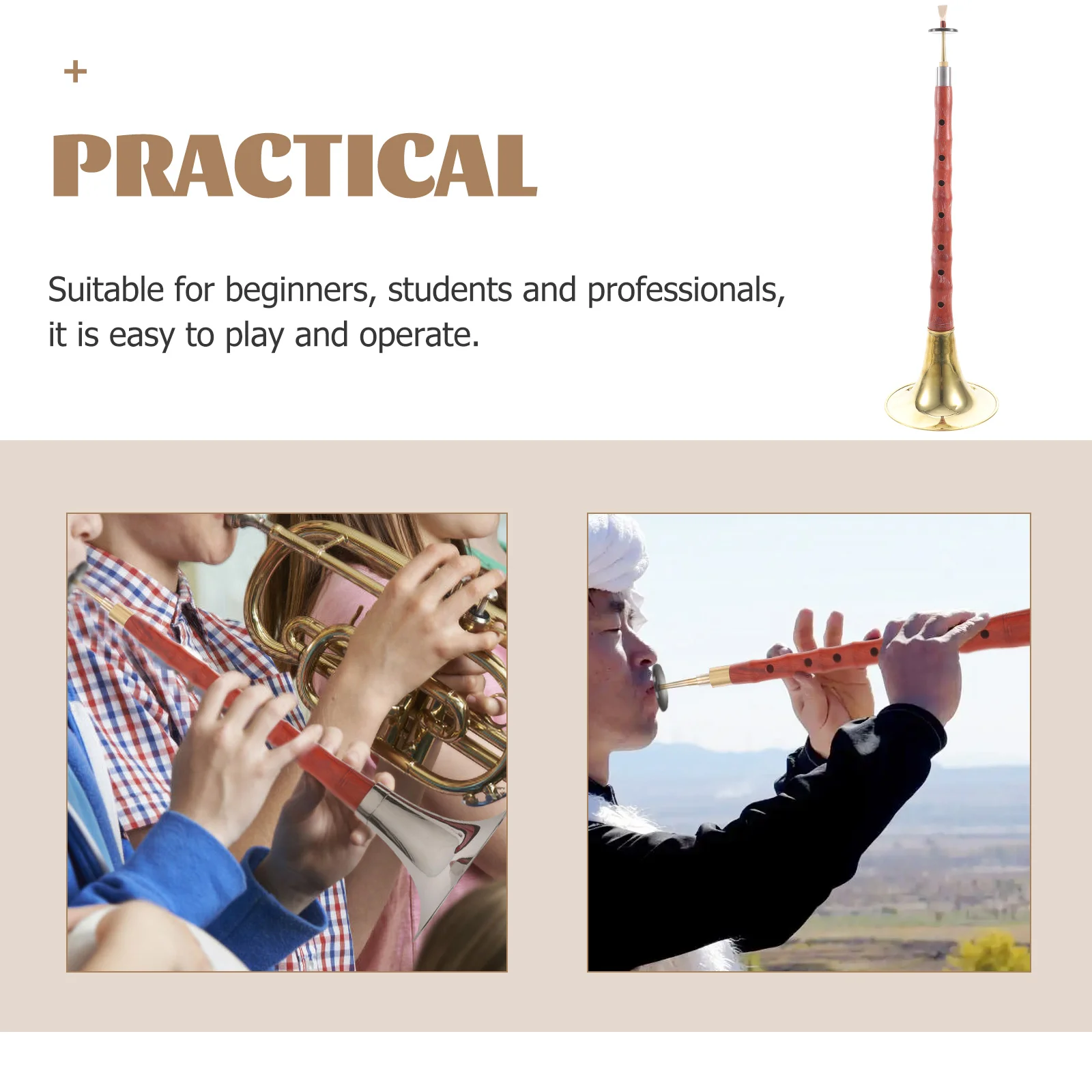 

Suona for Beginners Premium Suona National Instrument Practical Music Instrument