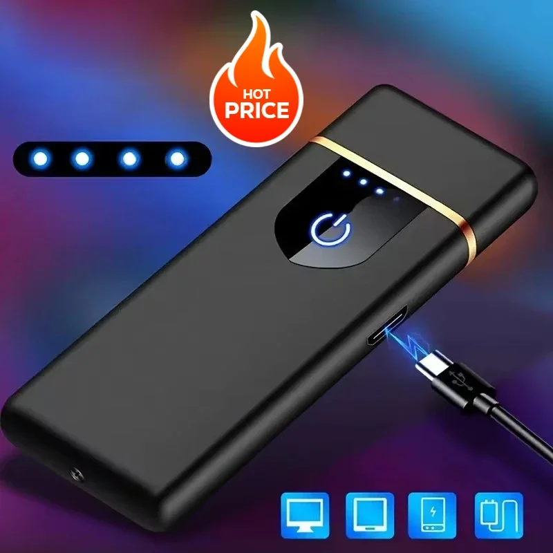 Hot Sale Selling Usb Rechargeable Electric Heating Wire Cigarette Lighter Portable Fashionable Lighter Gift For Men And Women