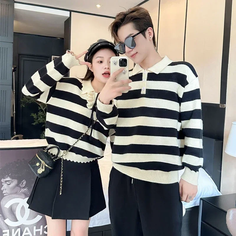 Father Son Sweater Mother Daughter Matching Skirt Family Autumn Winter Knitted Women Sleeve Jumper Tops Baby Polo Shirts Clothes