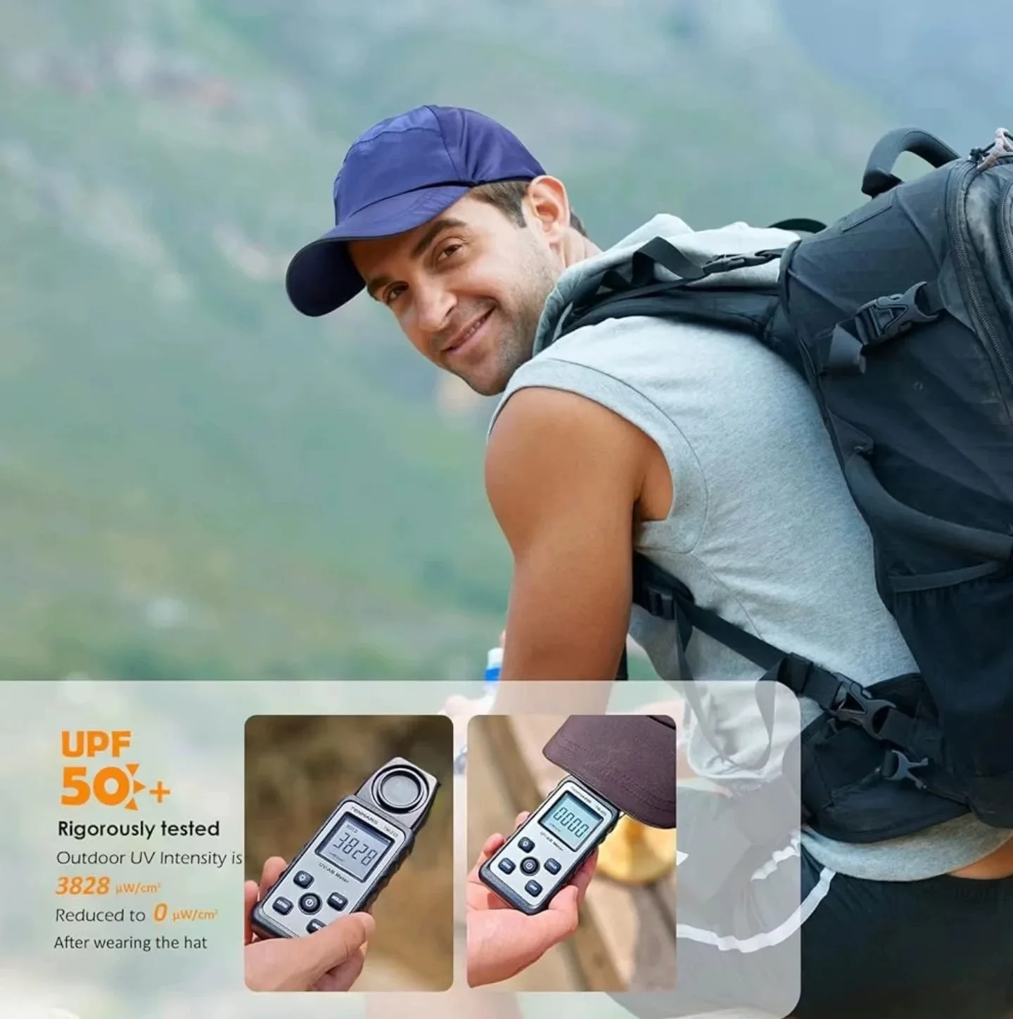 قبعة بيسبول للحماية من الشمس للجري للجنسين مقاومة للماء وقابلة للتعديل لركوب الدراجات والتنس والمشي لمسافات طويلة قبعات العظام الرياضية