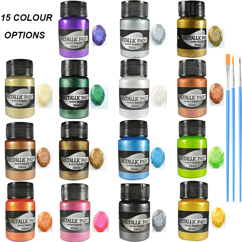 

Mica Powder 15Colors - 20g/Bottle of Natural Pigment Powder for DIY Epoxy Resin Soap Making Candle Making,Lip Gloss,Dye,Nail