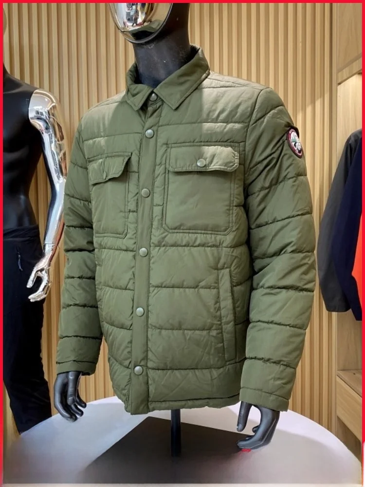 

Легкое мужское хлопковое джинто премиум-класса, ветрозащитное теплое молодежное модное повседневное длинное пальто из полиэстера све