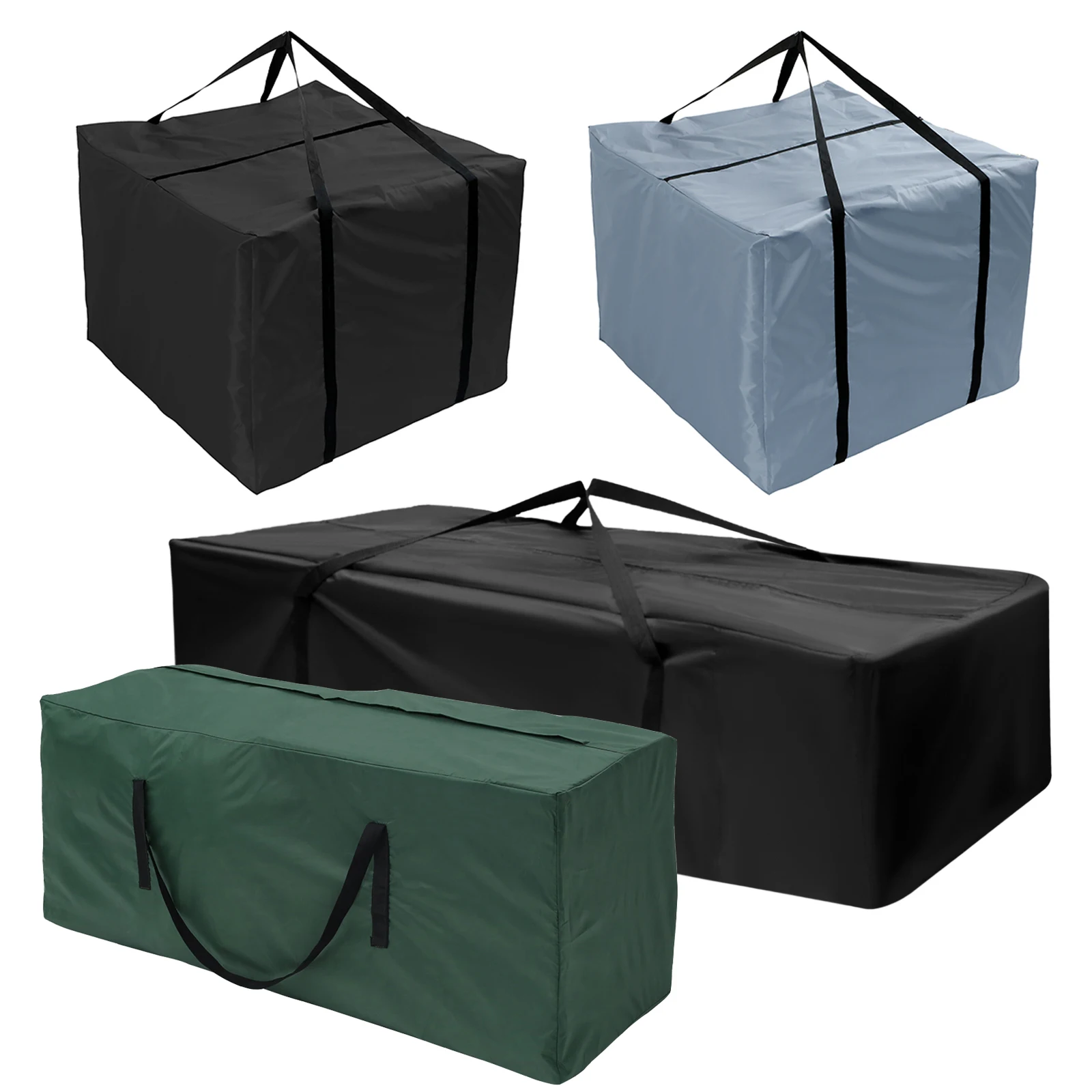 Furniture Cushion Storage Bag Waterproof 210D Oxford Cloth Outdoor Garden Christmas Tree Organizer Protective Cover Dustproof