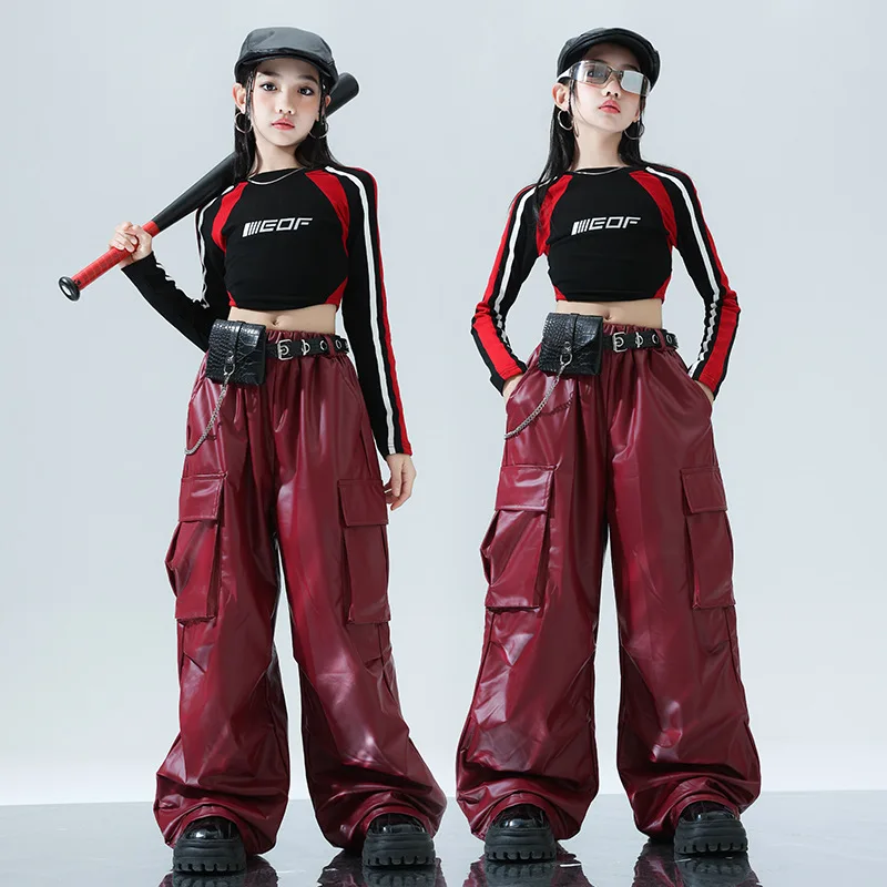 

Kids Jazz Dance Girls Costumes Fashion Handsome Outfits Hip Hop Stage Catwalk Kids Dance Costumes