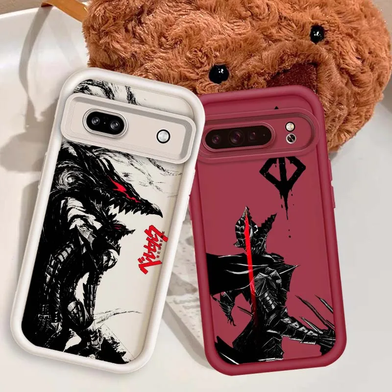 

Anime Berserk Luxury Cool For Google Pixel 9 8A 8 7 7A Pro XL 5G Eye Ladder Soft TPU Shockproof Cover Phone Case