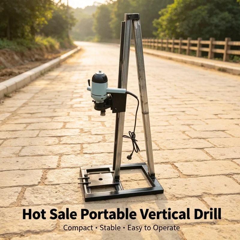Portable Stand-Mounted Electric Handheld Well Drill Customized Best-Selling Simple Residential Rig for Household Machinery
