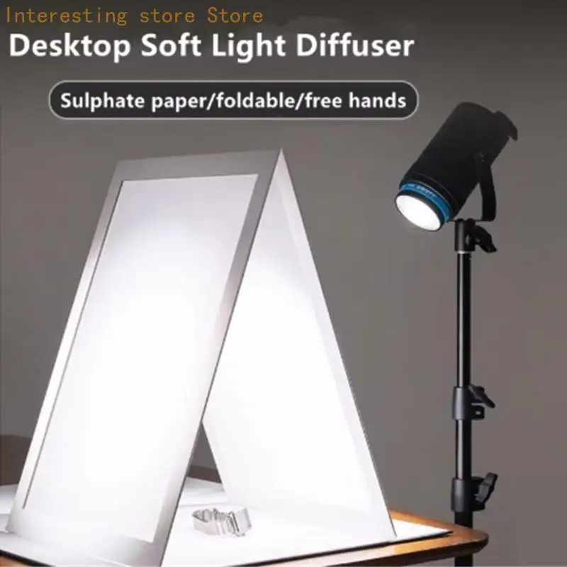 Faltbarer Schreibtisch-Lichtdiffusor aus Pappe für Produktfotografie 55KC – Detail 8