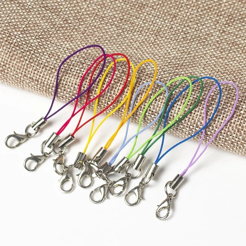 1-20Pcs Hand Wrist Lanyard for Cellphone Lanyard Lariat Cords Lobster Clasp Rope Keychains Hooks Mobile Phone Strap String