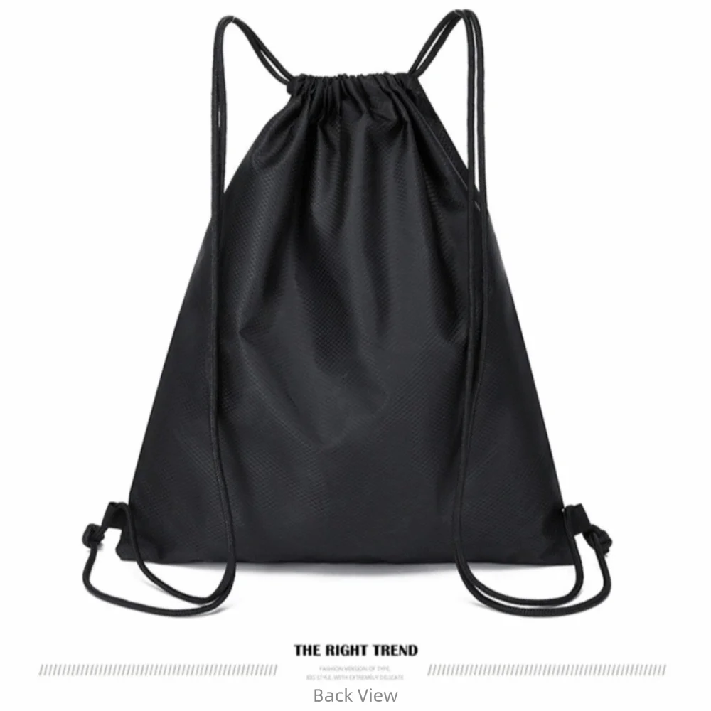 

New Lightweight Drawstring Backpack Oxford Large Capacity Sports Backpack Black Fitness Backpack Men And Women
