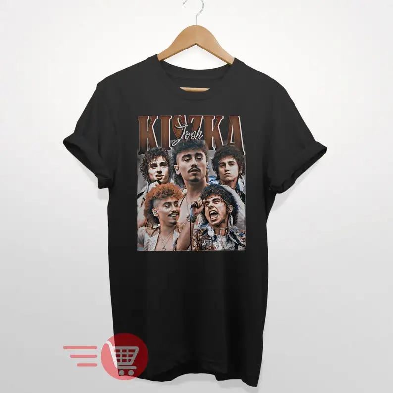 

JOSH KISZKA unisex vintage tee Cotton Tees Short Sleeve T Shirt Round Collar Clothing Summer