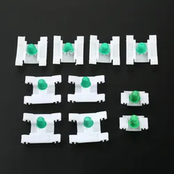 20 Pcs White Nylon Exterior Door Fender Moulding Trim Clips 51131960054 Long Short Stem Auto Fastener Clip