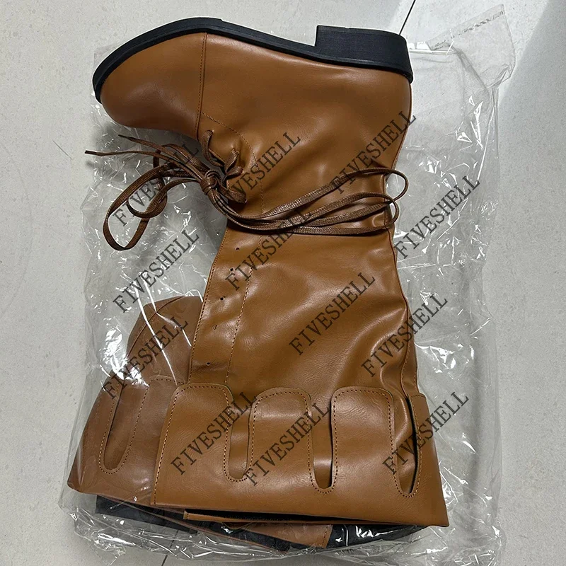 Medieval Men Knight Boots Vintage Lace Up Shoes Middle Ages Pirate Cosplay Women Halloween Archer Costume Fancy Boots 5