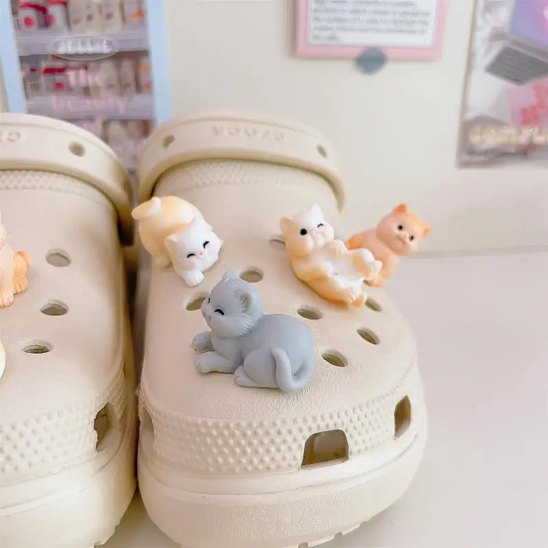 

1Pc Cute 3D Cats Shoe Charms Designer DIY Stereo Shoe Decoration Kids Women Girls Gifts Charm For Hot Sales