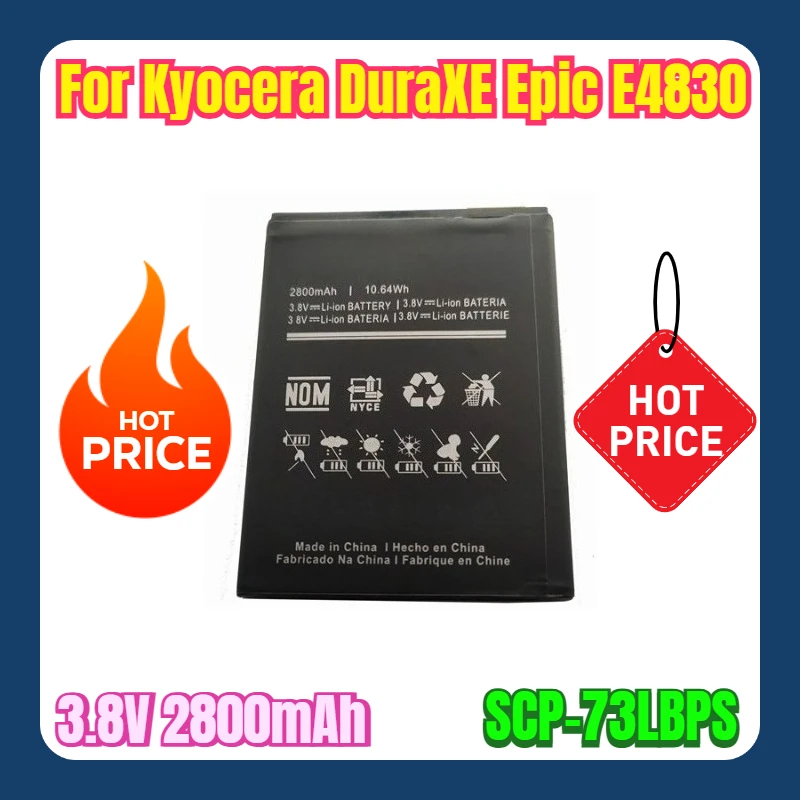 

3.8V 2800mAh Mobile Phone Battery 5AAXBT130GEA for Kyocera DuraXE Epic E4830