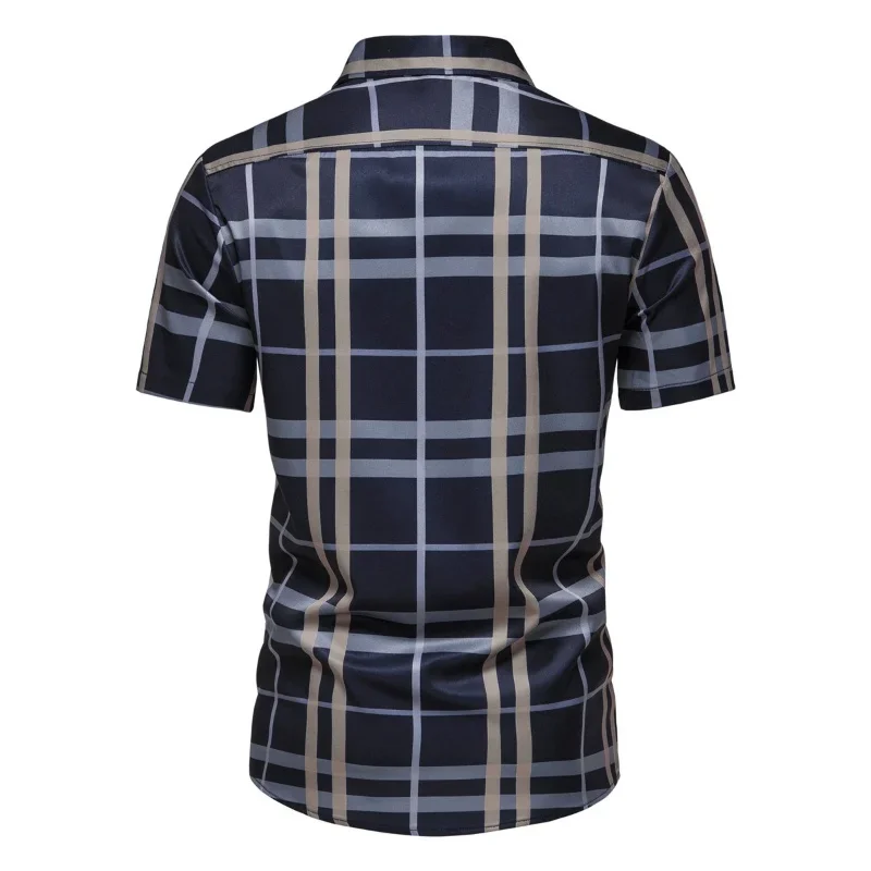 Polo de tendencia para hombre, Camiseta holgada de manga corta con estampado a rayas, cómoda y bonita, novedad de verano