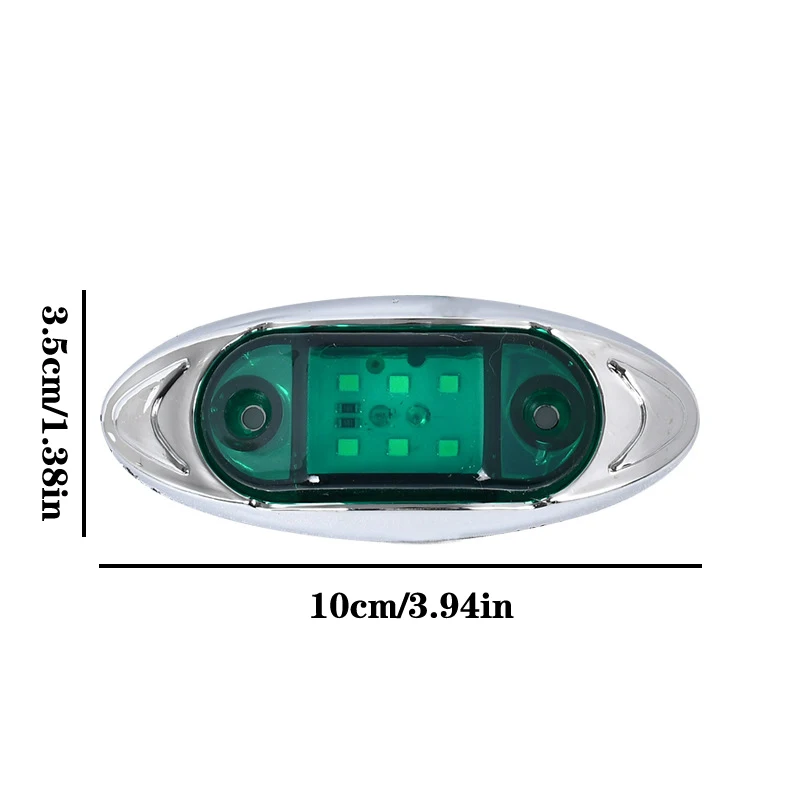 جديد 1 قطعة 12 فولت 24 فولت السيارات 6LED مقاوم للماء الجانب ماركر مصباح إشارة متعدد الوظائف عرض ضوء لشاحنة مقطورة