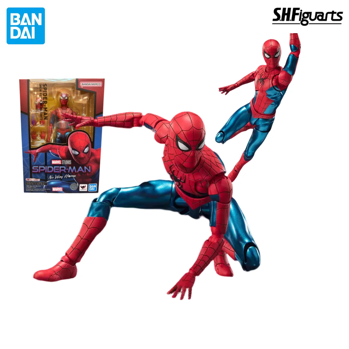 

BANDAI S.H.Figuarts Original Marvel Spider-Man: No Way Home Peter Parker New Red and Blue Suit Action Figure Birthday Present