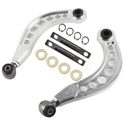 Aluminium Alloy Car Adjustable Rear Upper Camber Control Arms Kit Automobile Accessories Replacement for Civic FD2 06‑11