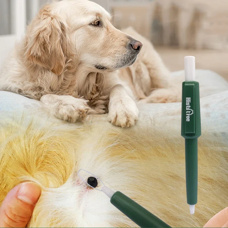 Pet Tick Remover Pen Cat Dog Bug-Catching Tool Pet Beauty Insect Catcher Tick Clip Lice Removal Flea Clip Dog Cat Supplies