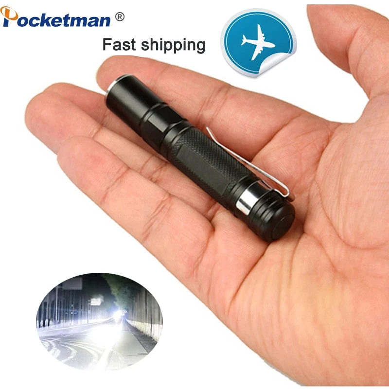 Powerful 8000LM Mini Flashlight Pen Light Pocket Flashlights Waterproof Torch Tactical Flashlight Pen Light Use AAA Battery Lamp