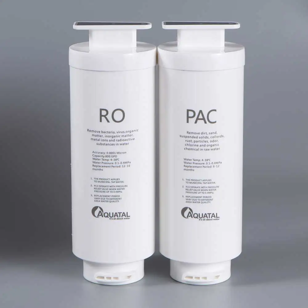 Kompaktes Design, 2 Filter, 4 Stufen, RO-System, Wasserreiniger, Maschine