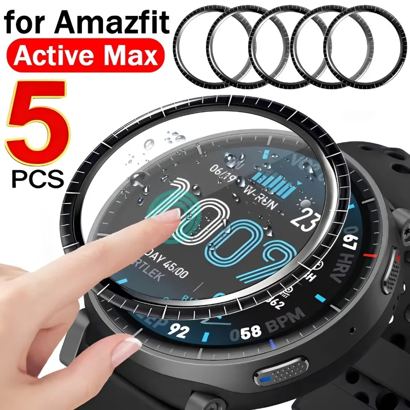 

3D Curved Soft Films for Amazfit Active Max SmartWatch Anti-scratch Shatterproof Screen Protectors for Amazfit Active Max 2026