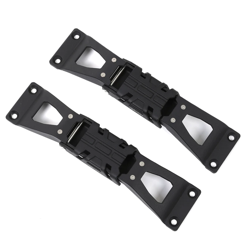 2Pcs Aluminum Footrests Shepherd Climbing Ladder Side Ladder Hinge step pair For Jeep Wrangler JK JL JT gladiator accessories