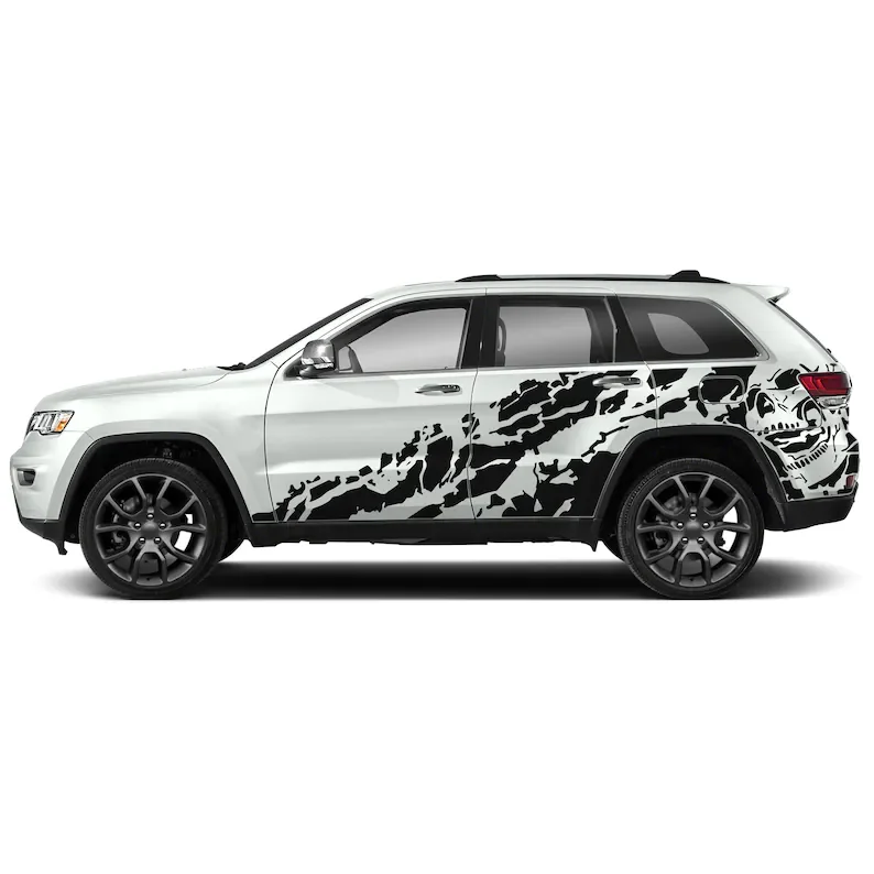 

Scull Decals Compatible with Jeep Grand Cherokee WK WK2 2015 2019 2020 2021 Vinyl Wrap Sticker Decal Vinyl Nightmare Hemi SRT