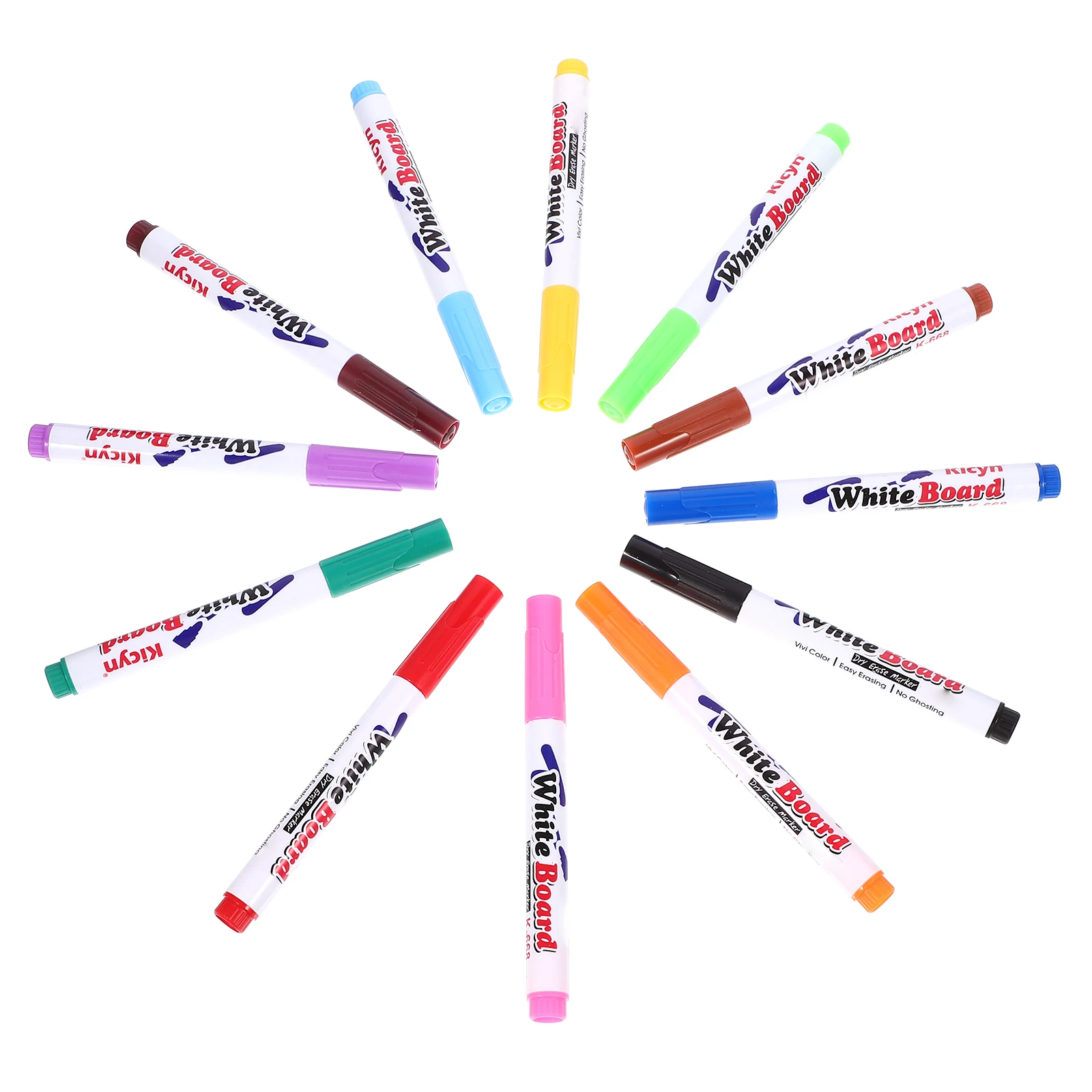 12 Stück Whiteboard-Stift, Kreidemarker, Wasser, schwimmende Farbstifte, Schulbedarf, Kinder, Zeichenwerkzeuge, löschbarer Marker, trocken