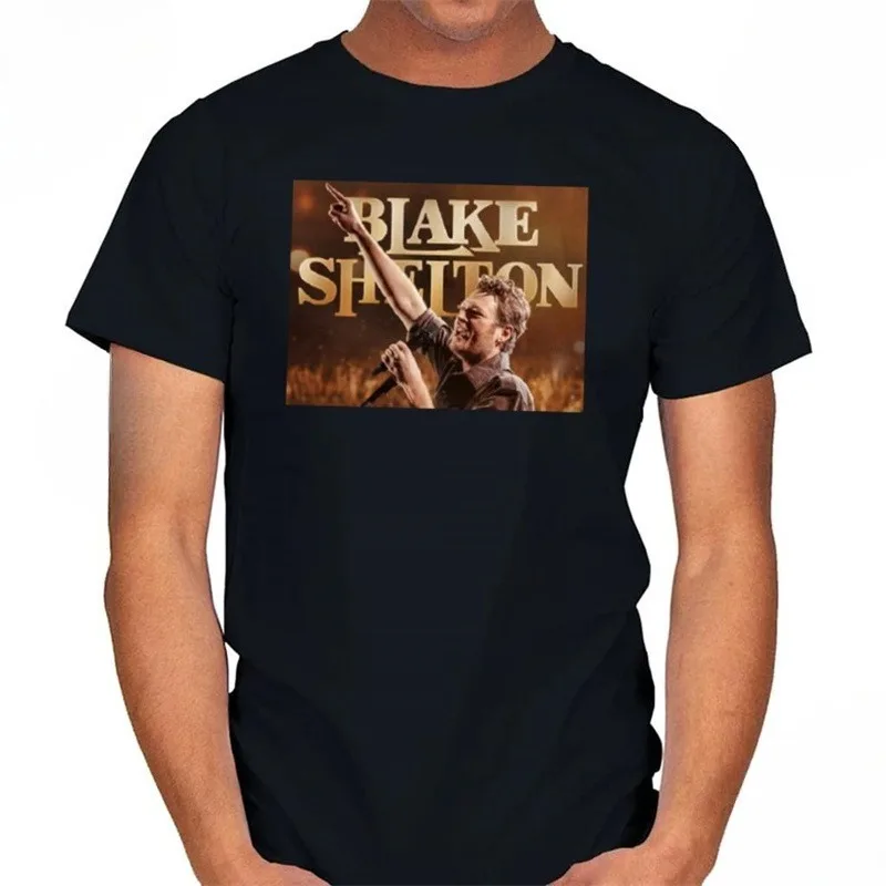 Blake Shelton Merch T-shirt Men Short Sleeve Tee Unisex Tops Clothes Causal Female Y2K Tops