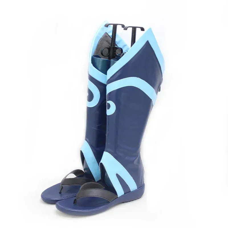 NewGame LOL Spirit Blossom Riven Zapatos de cuero de PU Botas de carnaval de Halloween Accesorios de cosplay hechos a medida 2025c;5,v'8.d;