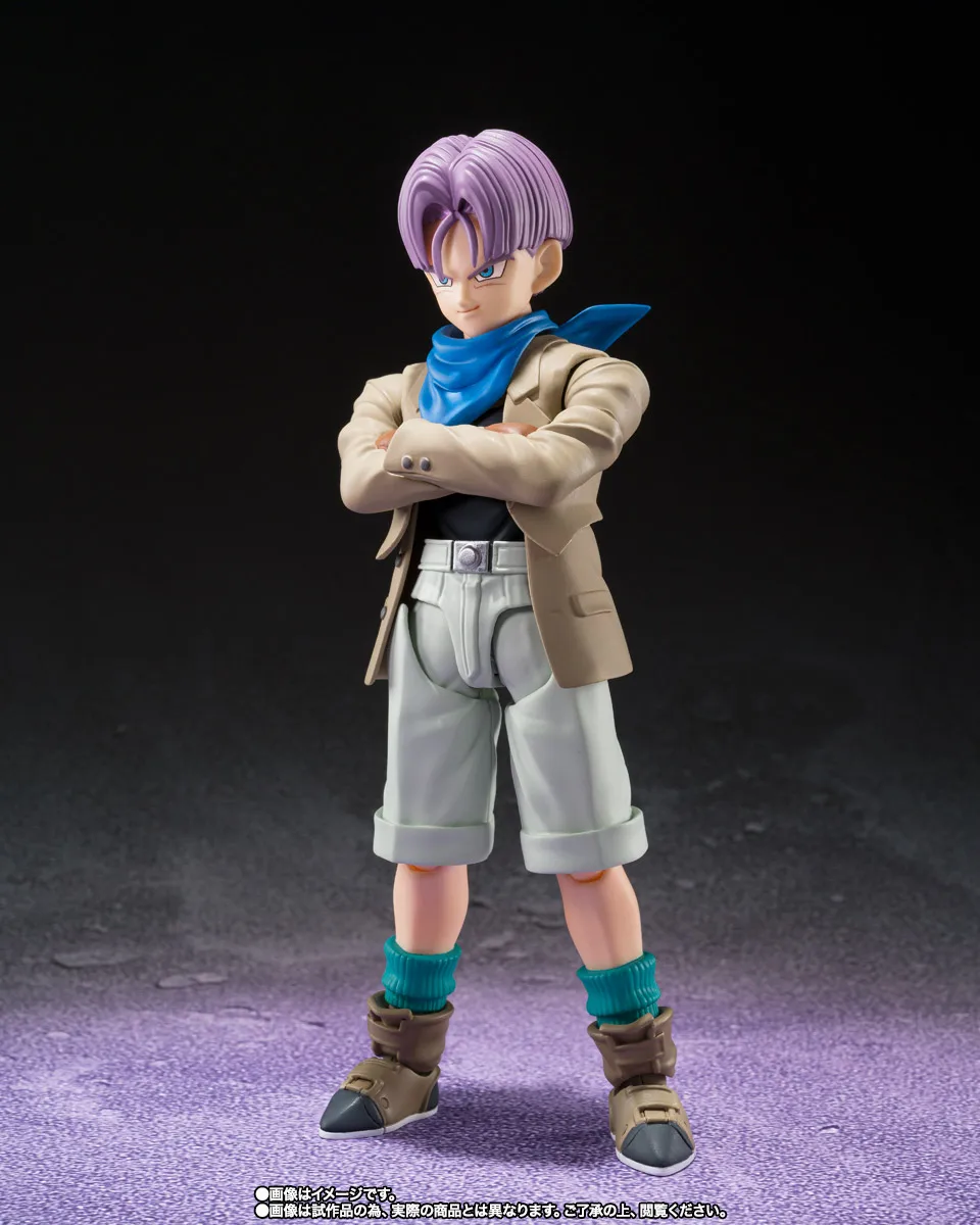 In Stock Original อะนิเมะ Dragon Ball Z S.H.Figuarts TRUNKS -GT PVC Super Saiyan Action Figure Collector ของเล่น 12 ซม.รุ่น